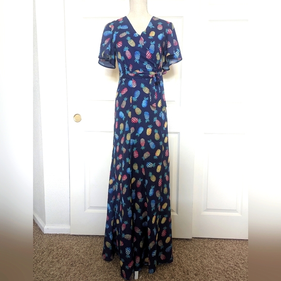 Hutch for Modcloth Floral Blue Maxi Dress from Anthropologie - Picture 2 of 8